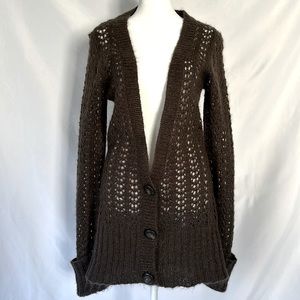 DKNY Jeans Long Sweater Cardigan Brown